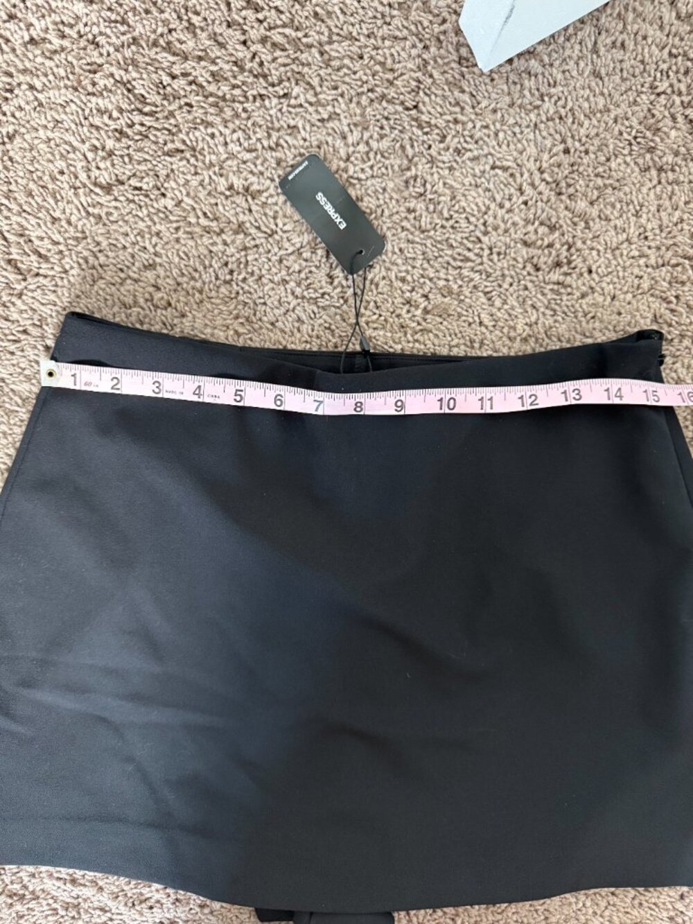 Express Black Mini Skort size 10 - Picture 6 of 7